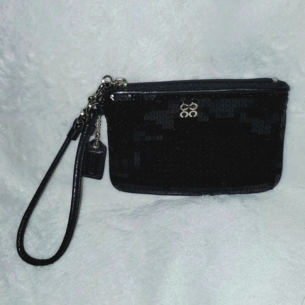 Coach Sequin Wristlet